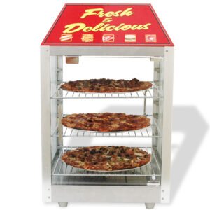 Winco 51040 16"W Pass Thru Heated Pizza Merchandiser, 120v