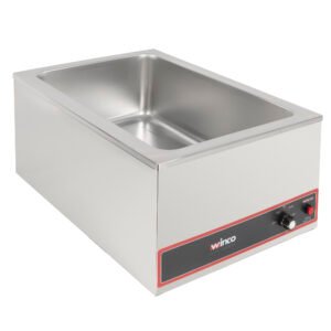 Winco FW-S500 Countertop Food Warmer - Wet w/ (1) Full Size Pan Wells, 120v