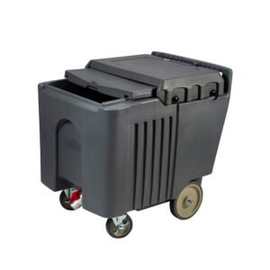 Winco IIC-29 125 lb Insulated Mobile Ice Caddy - Plastic, Gray