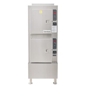 Cleveland 24CGA10.2 (10) Pan Convection Steamer - Cabinet, Descaling Port, Natural Gas