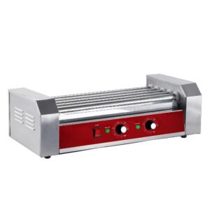 MoTak HDRG1 12 Hot Dog Roller Grill w/ Manual Controls - Flat Top, 120v