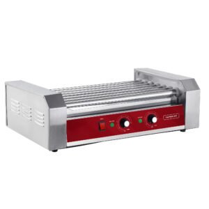 MoTak HDRG2 18 Hot Dog Roller Grill w/ Manual Controls - Flat Top, 120v