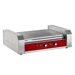 MoTak HDRG3 24 Hot Dog Roller Grill w/ Manual Controls - Flat Top, 120v