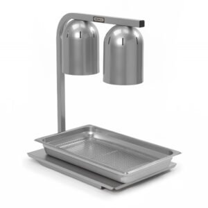 Nemco 6000A-2 14" Countertop Heat Lamp w/ Adjustable Arm - 2 Bulb, Built In Toggle Switch, 120v