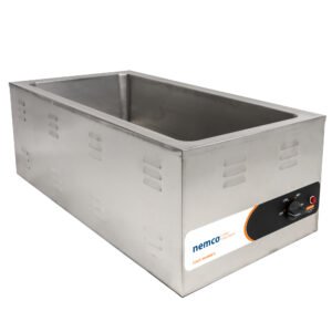 Nemco 6055A-43 Countertop Food Warmer - Wet w/ (4) 1/3 Pan Wells, 120v